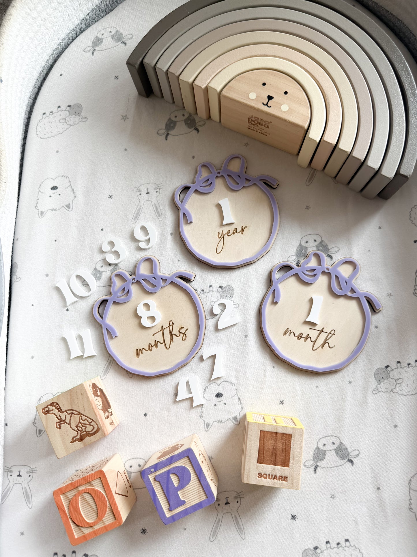 Ribbon frame monthly milestone