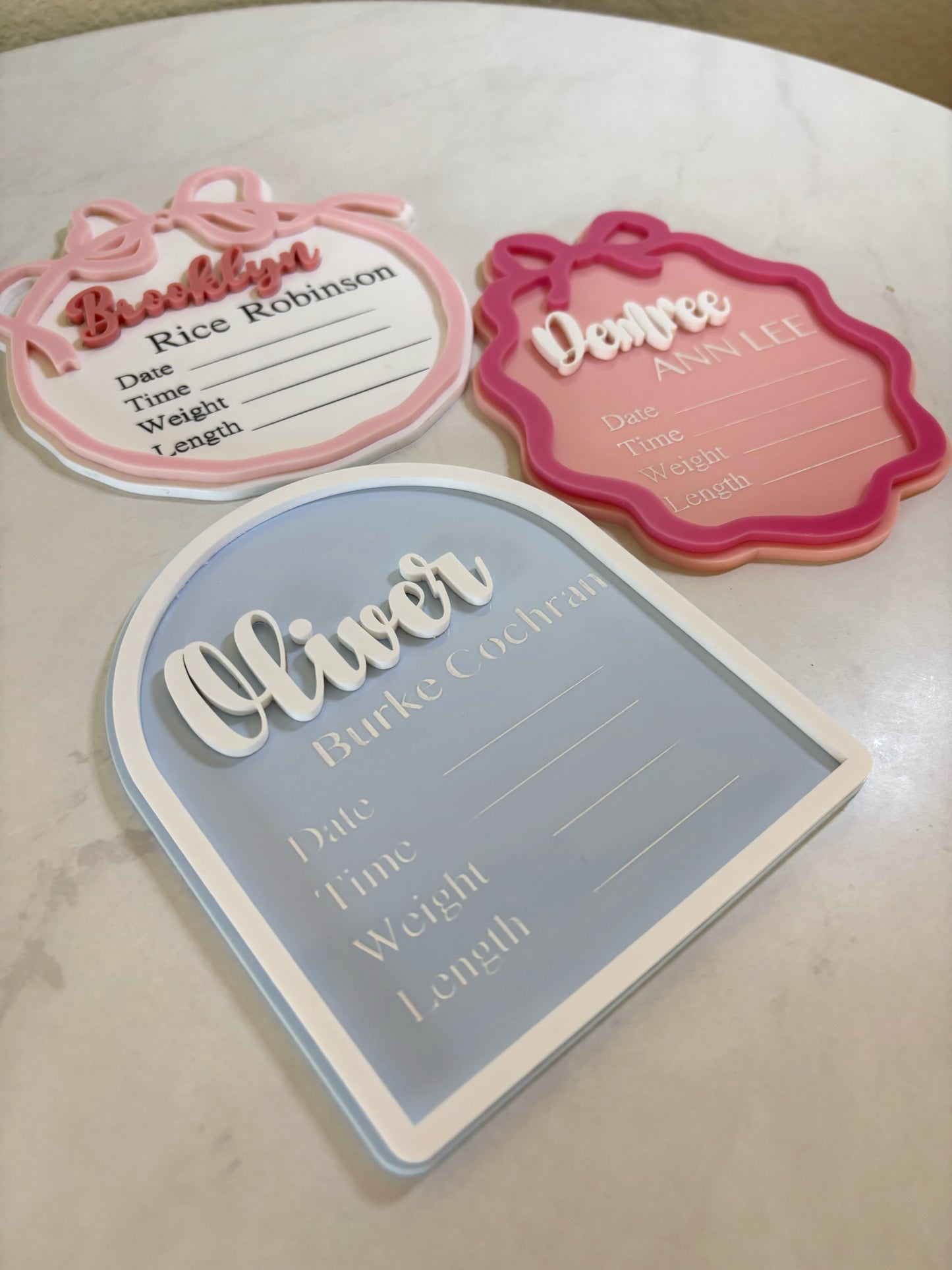 BIRTH STAT BABY ANNOUNCEMENT SIGN