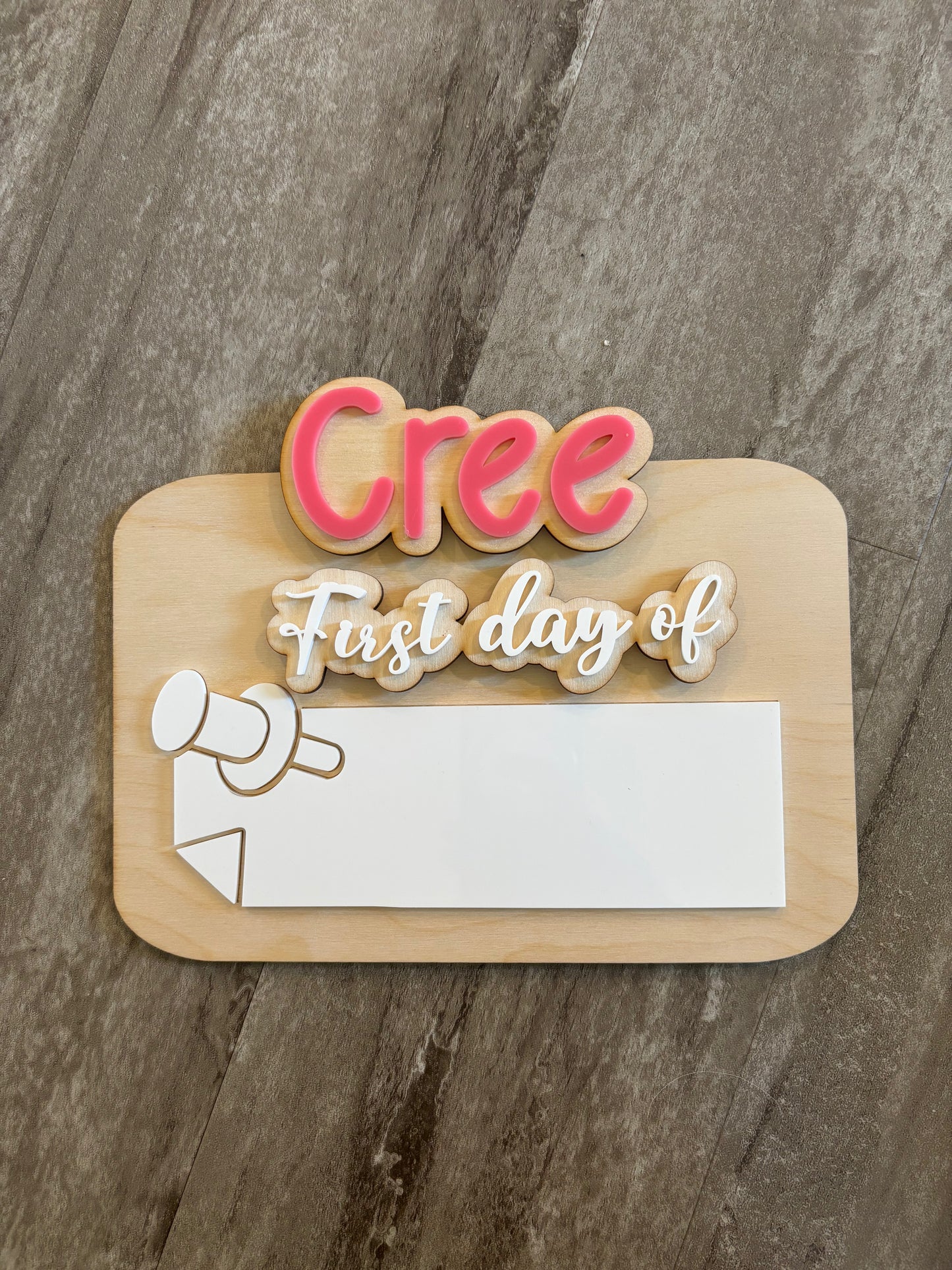 BACK TO SCHOOL SIGN (WOOD)