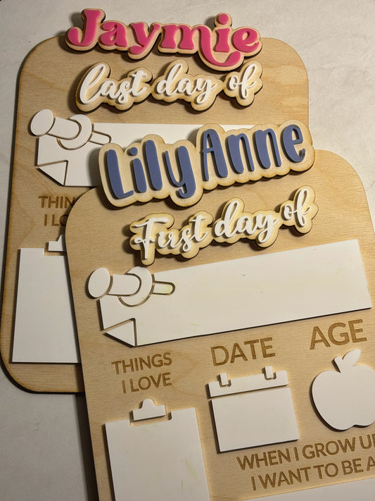 BACK TO SCHOOL SIGN (WOOD)