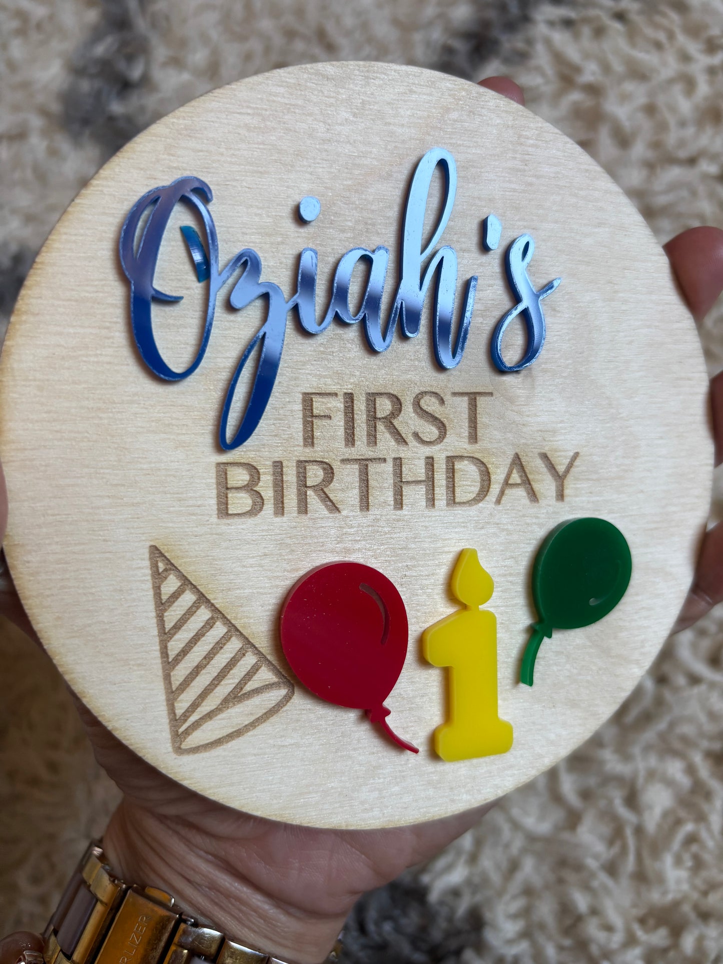 FIRST HOLIDAYs WOODEN SIGN