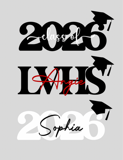 Personalized graduation sign