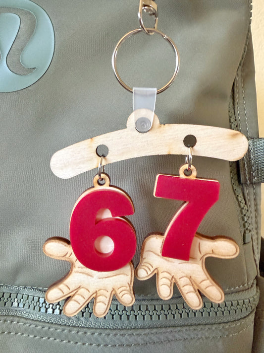 67 Bag Charm