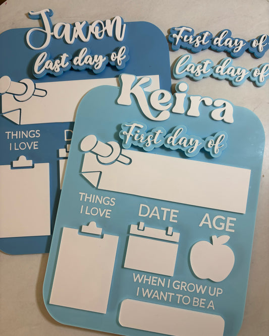 BACK TO SCHOOL SIGN (ACRYLIC)