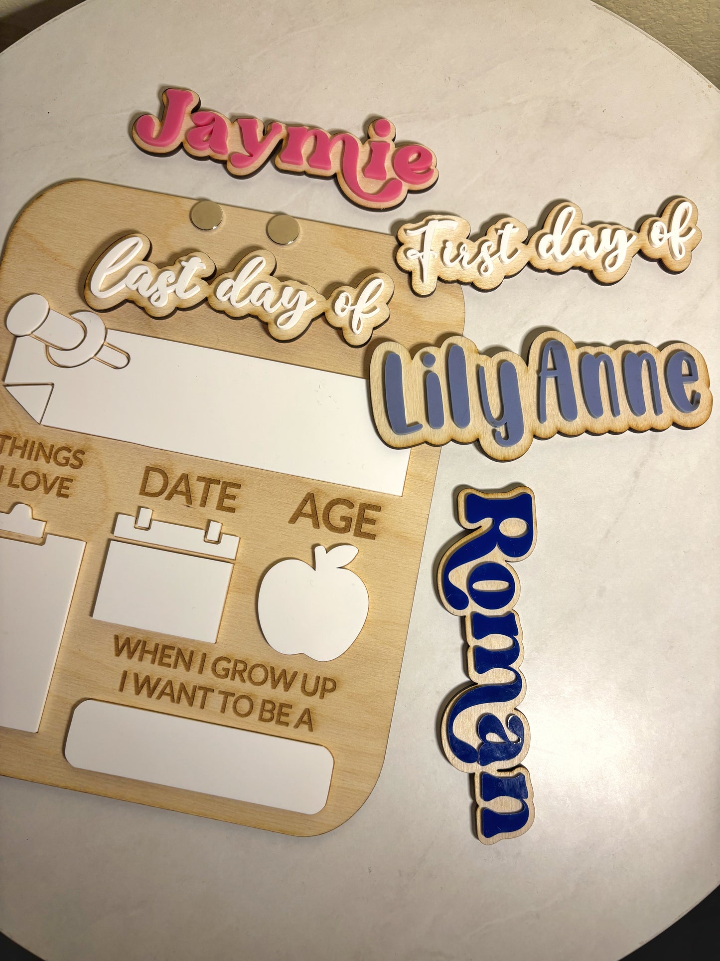 ADD ON NAME(S) FOR WOOD BTS SIGN