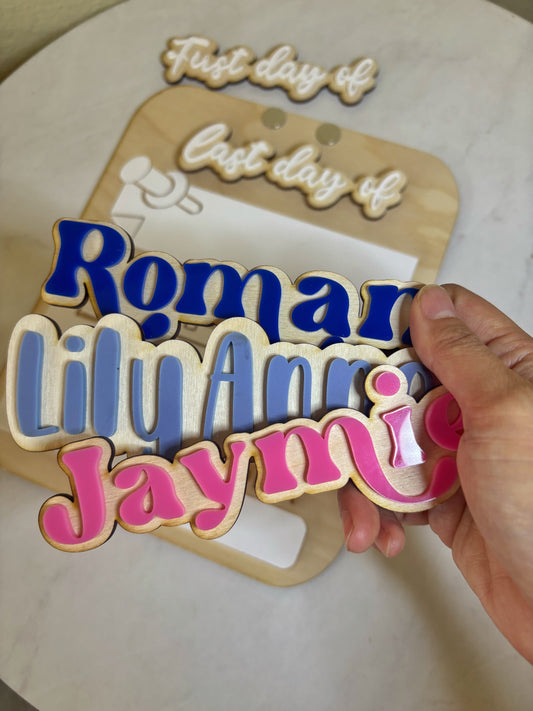 ADD ON NAME(S) FOR WOOD BTS SIGN