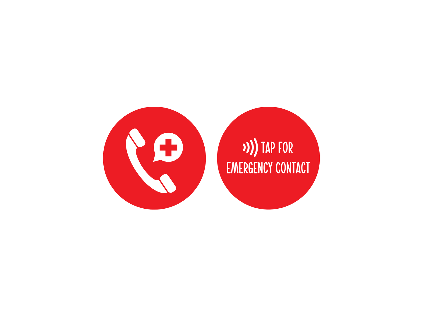 NFC TAP EMERGENCY CONTACT KEYCHAIN