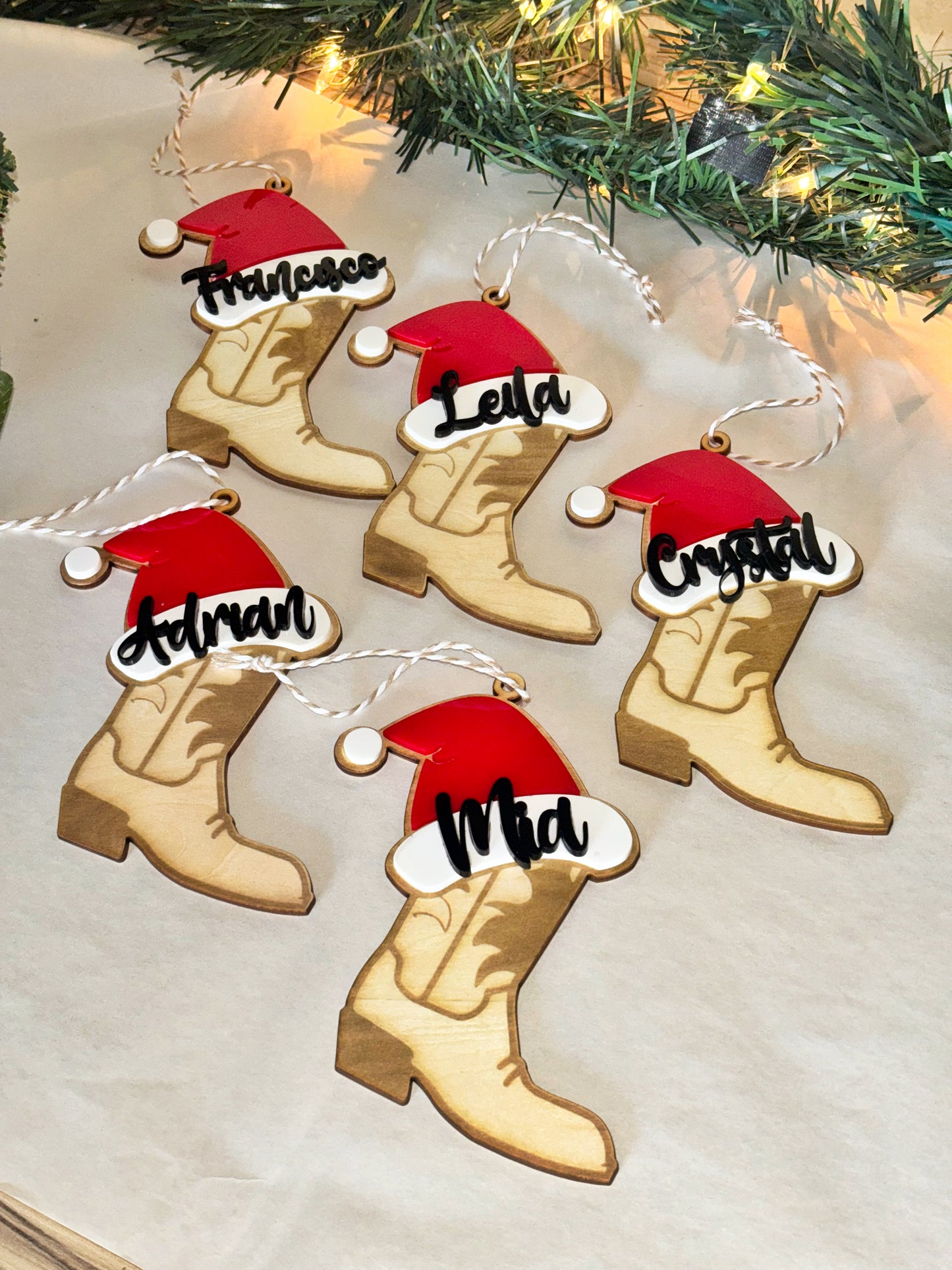 COWBOY BOOT ORNAMENT