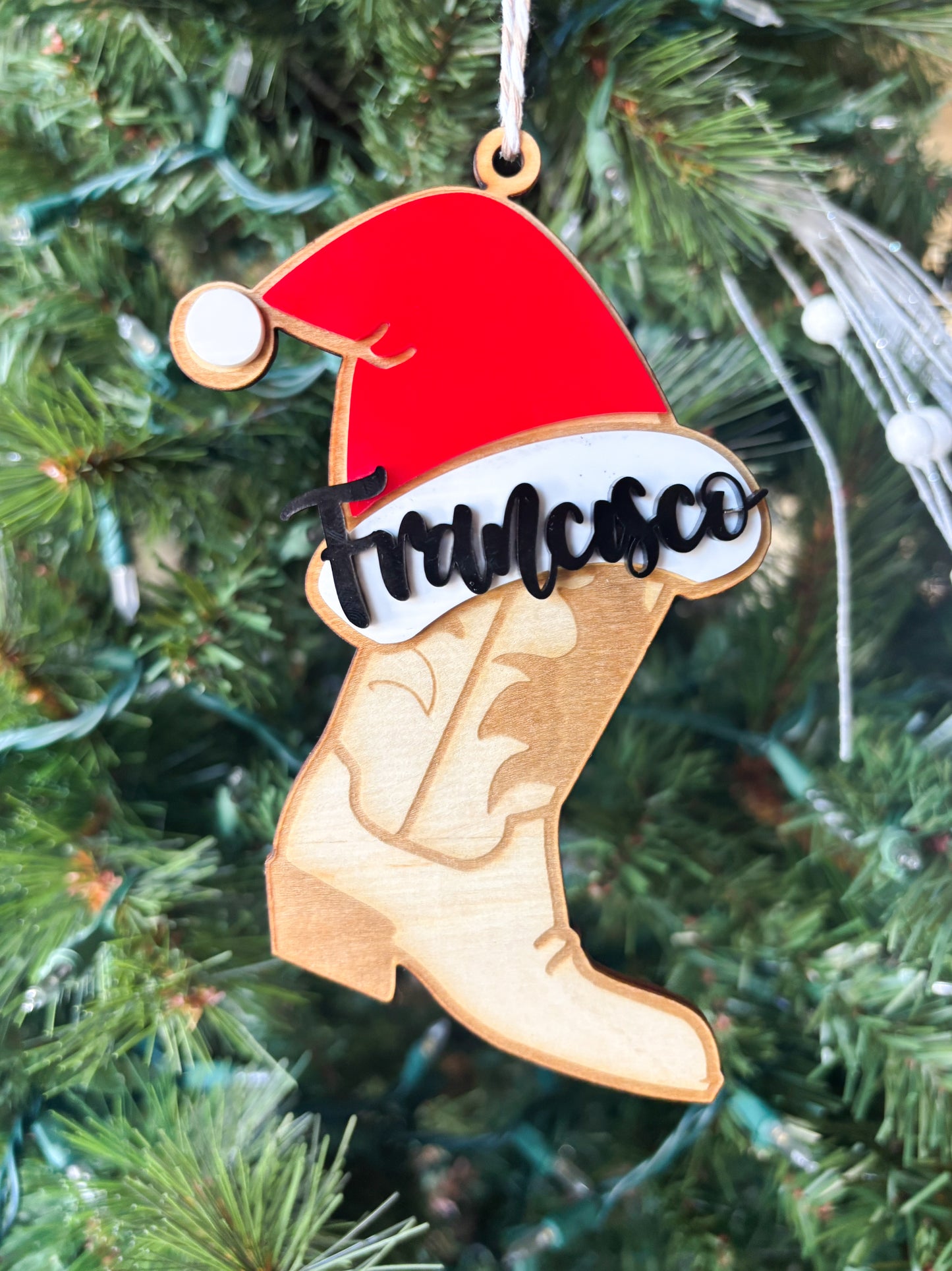 COWBOY BOOT ORNAMENT