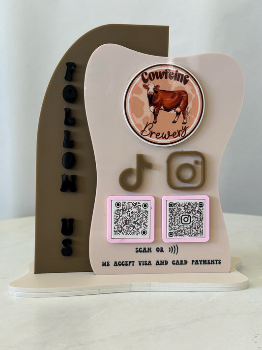 SOCIAL MEDIA SIGN (2 LAYER)