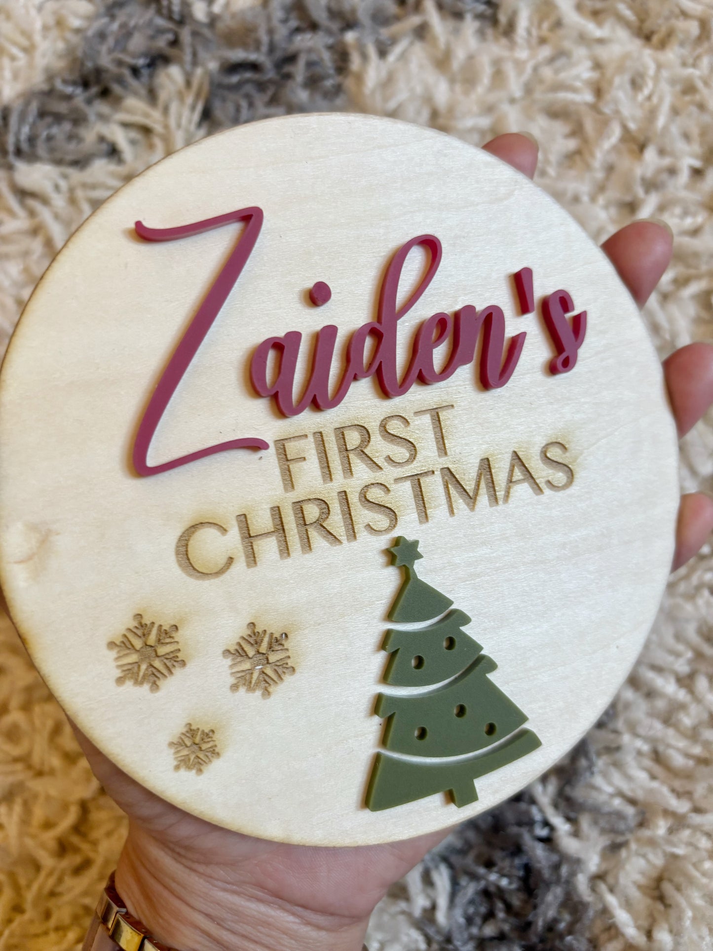FIRST HOLIDAYs WOODEN SIGN