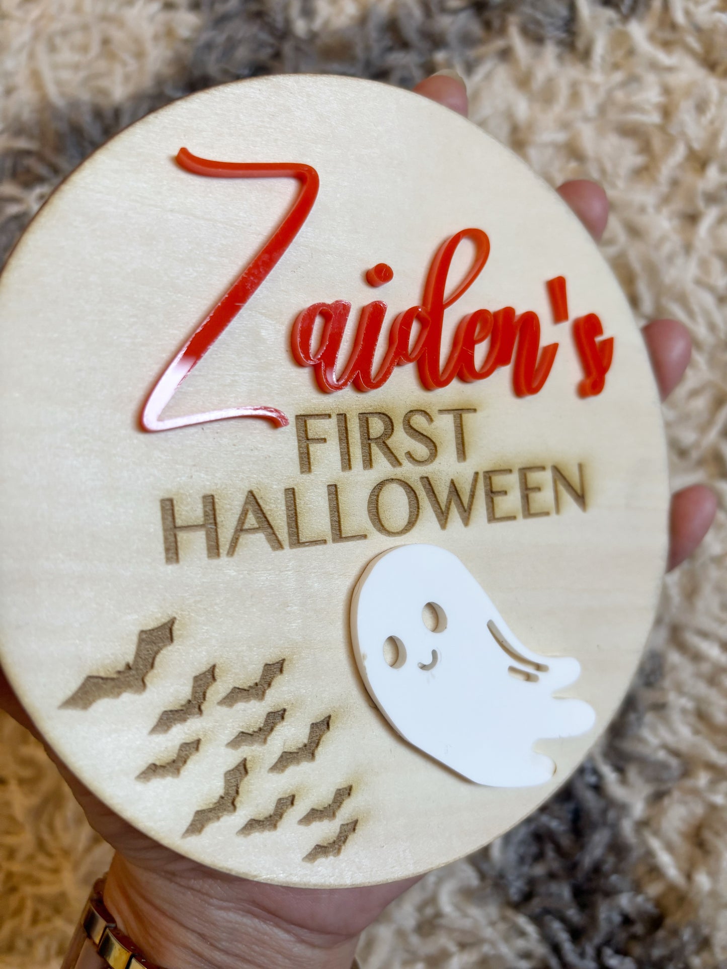 FIRST HOLIDAYs WOODEN SIGN