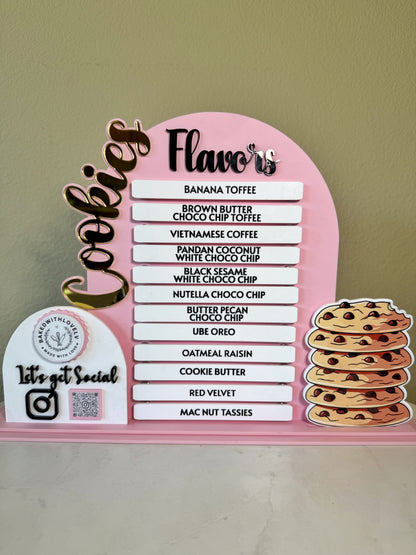Magnetic menu sign