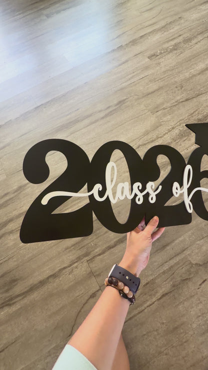Personalized graduation sign
