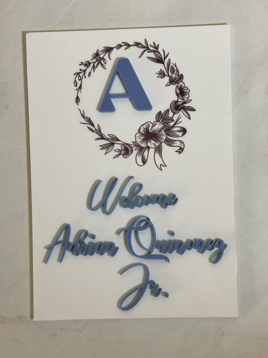 BABY WELCOME SIGN
